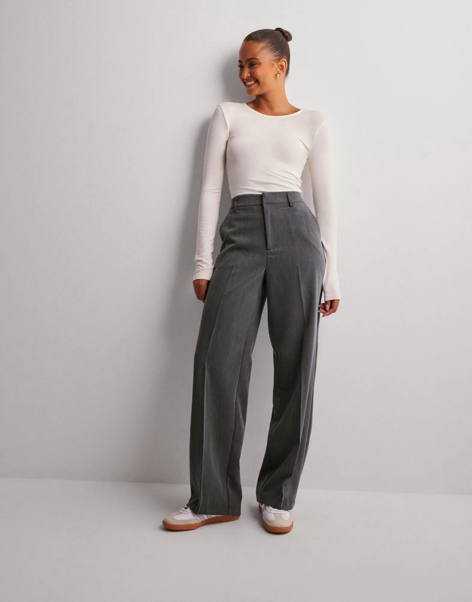 Buy OBJECT OBJSIGRID HW CASUAL PANT NOOS - Medium Grey Buy OBJECT OBJSIGRID HW CASUAL PANT NOOS - Medium Grey