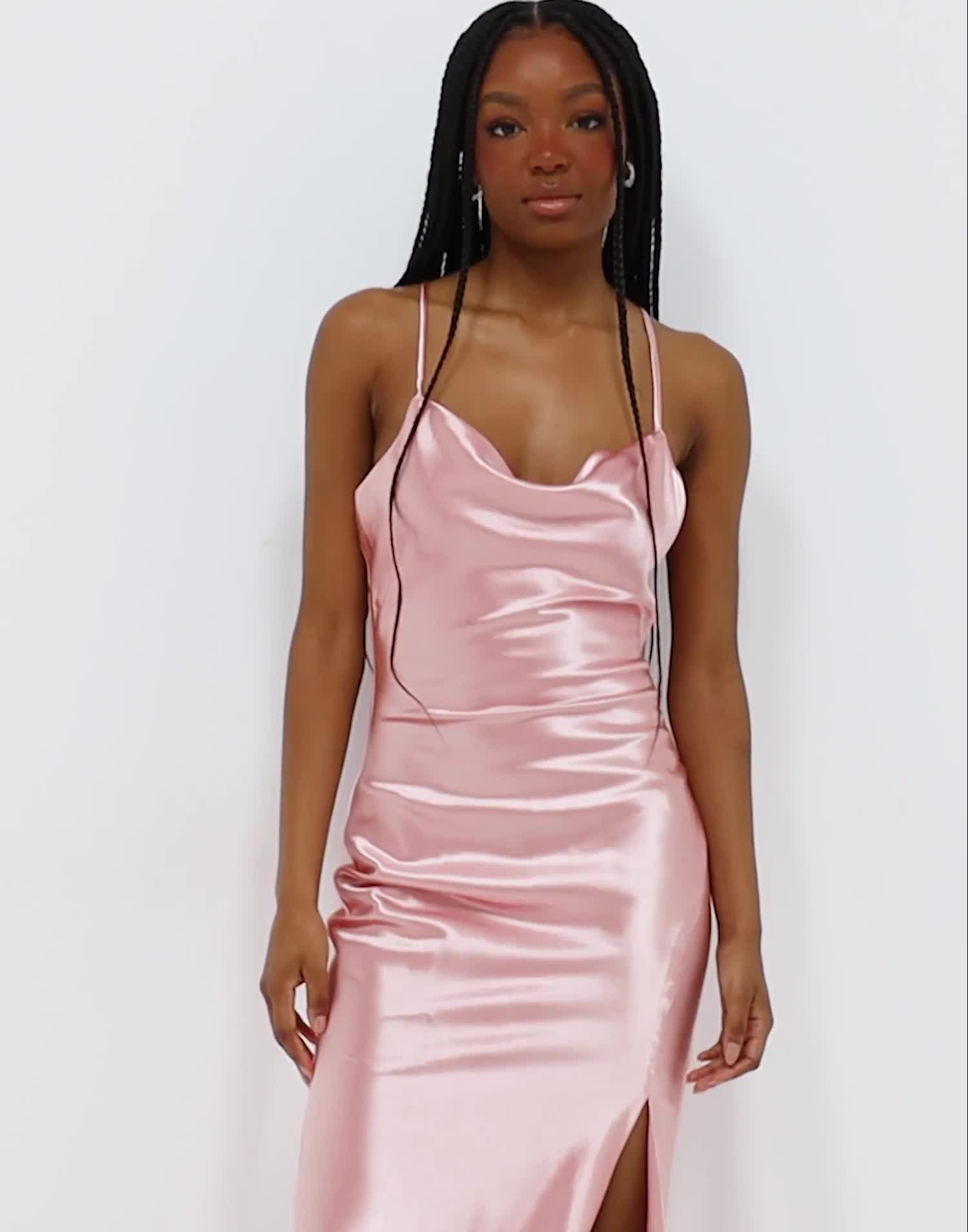 decadence satin dress Decadence Satin Dress - Wine