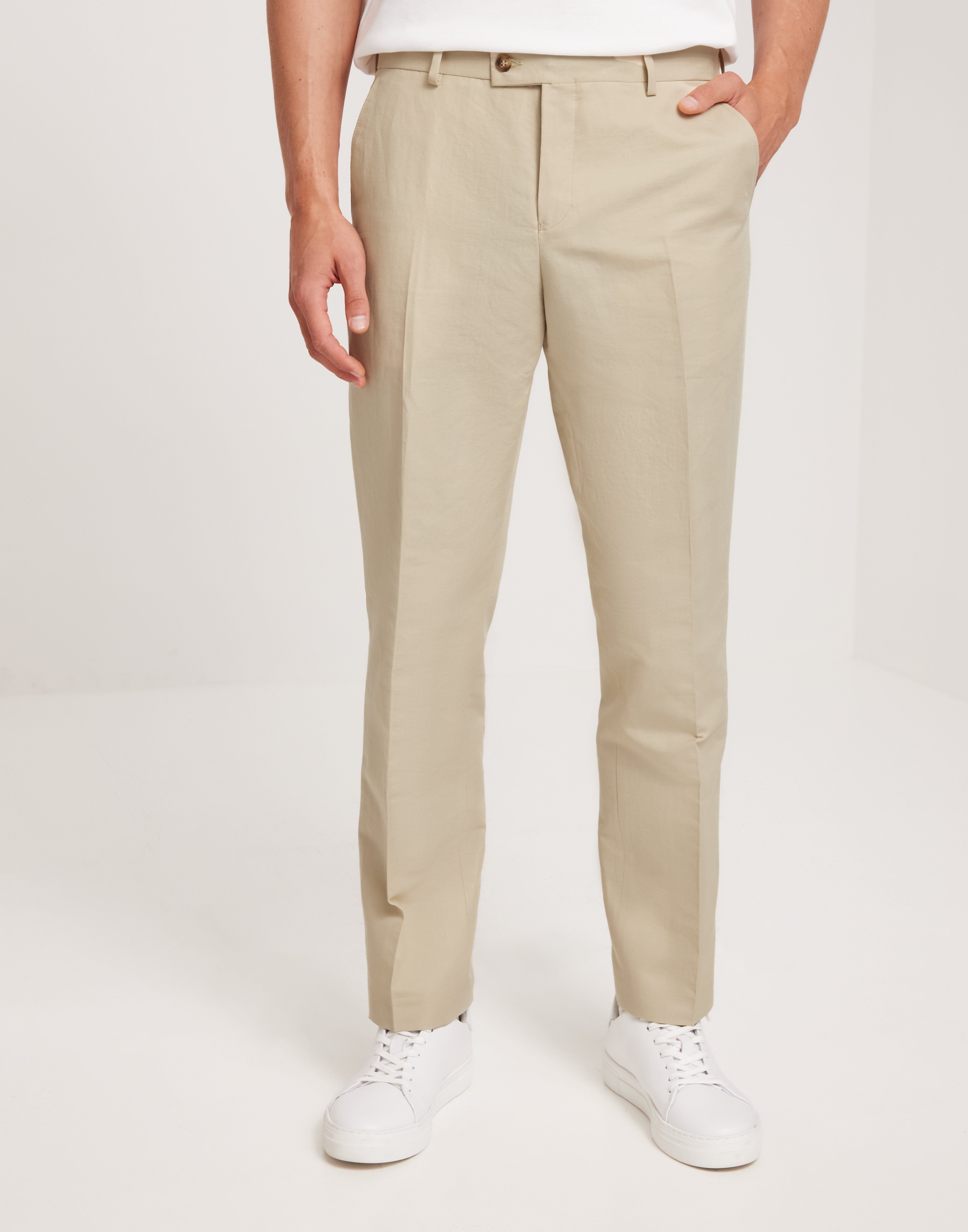 Selected Homme Slhstraight-Sean Trs Ex Habitbukser Beige