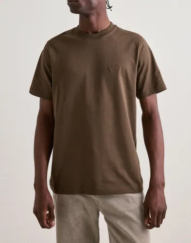 Mads Nørgaard Cotton Jersey Frode Logo Tee Kortärmade t-shirts Brun
