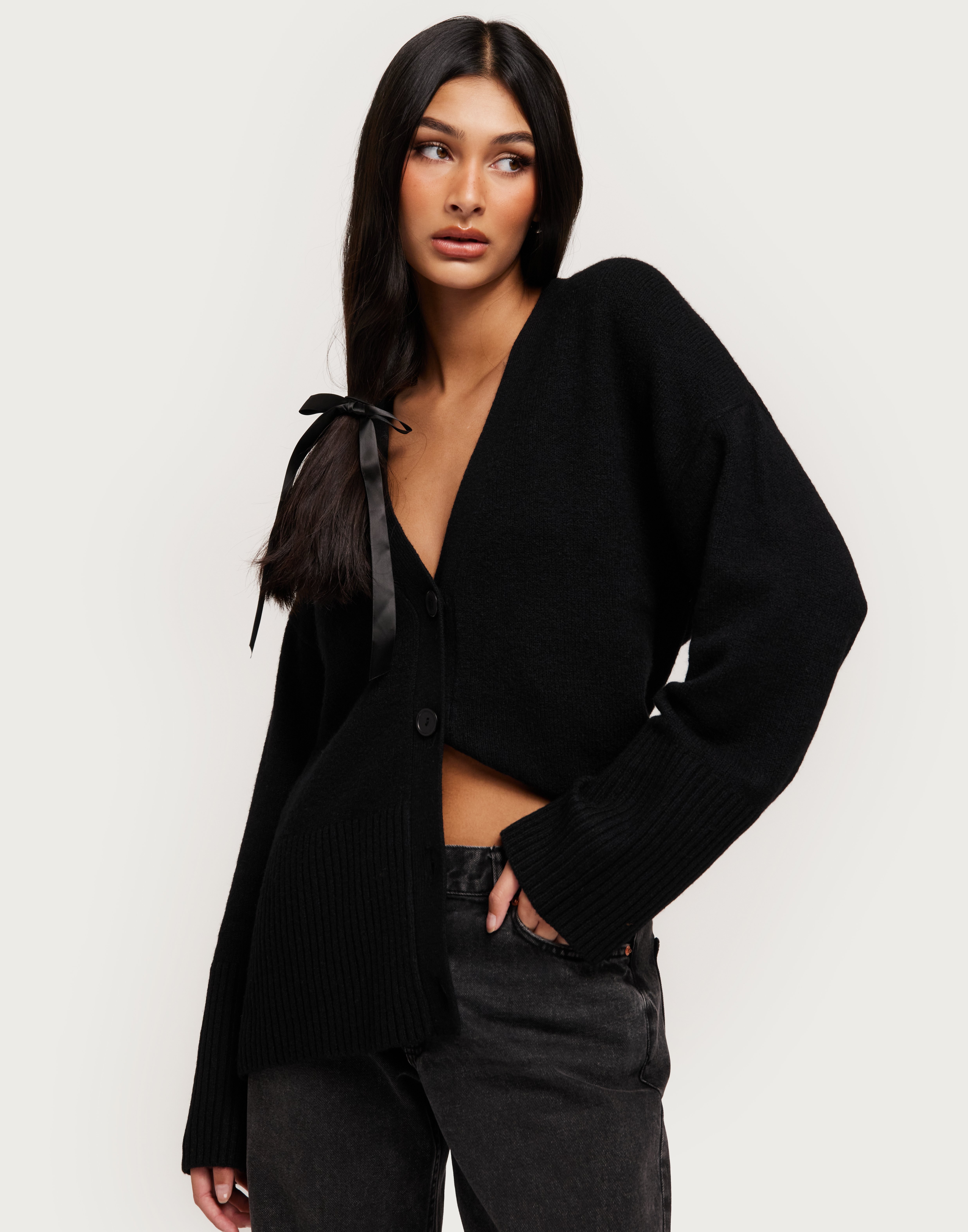 THE SHISHIKUI Cardigan / BLACK【試着のみ】 THE SHISHIKUI MIX / MIX BLACK 完売品 百々千晴の通販 by maro｜ラクマ