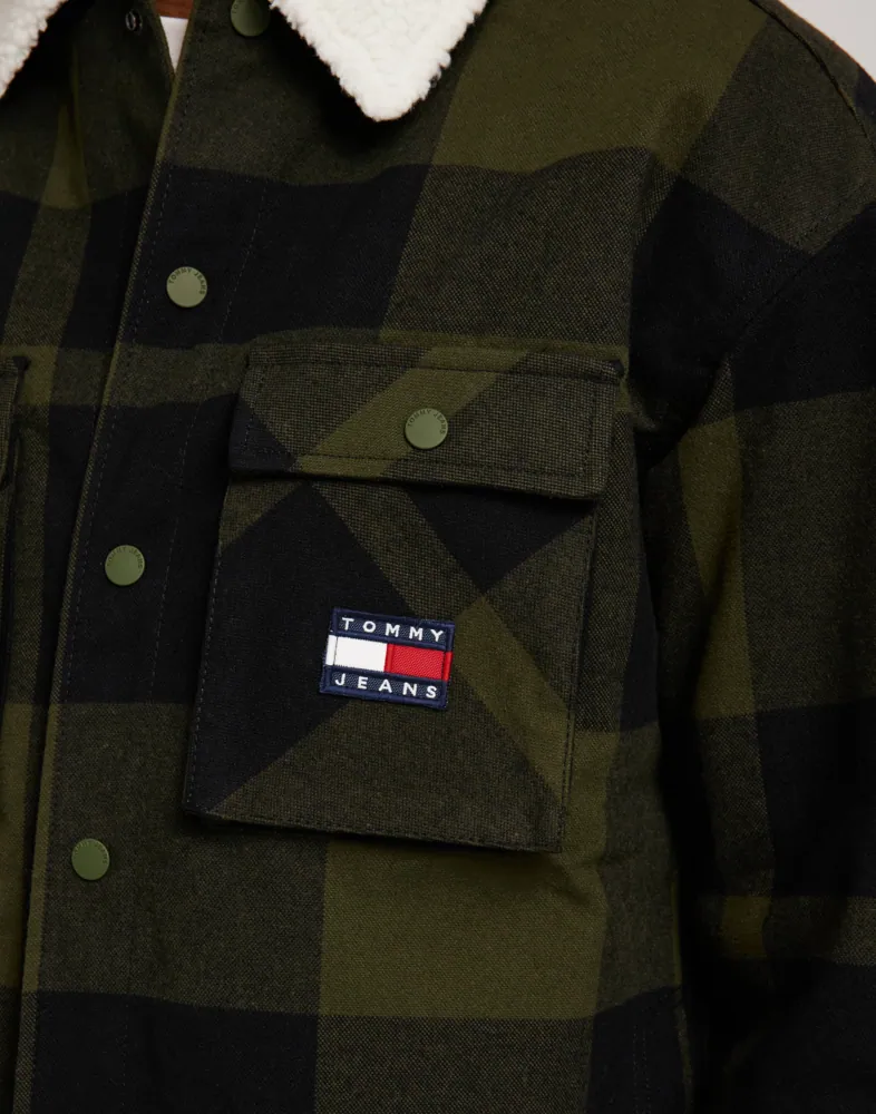 TJM CHECK SHERPA LINED OVERSHIRT