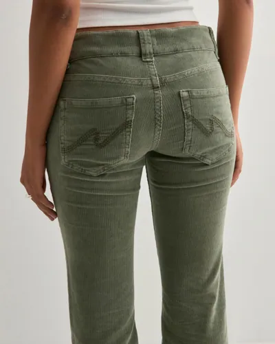 Nelly Low Waist Corduroy Stitch Jeans dam – bild 2
