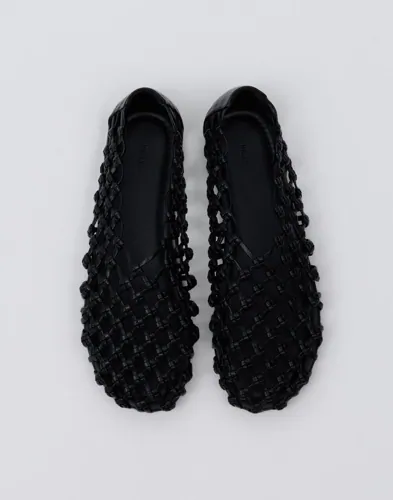 Nelly Braided Flat sandaler dam – bild 3