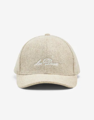Les Deux Signature Wool Baseball Cap Kepsar Beige