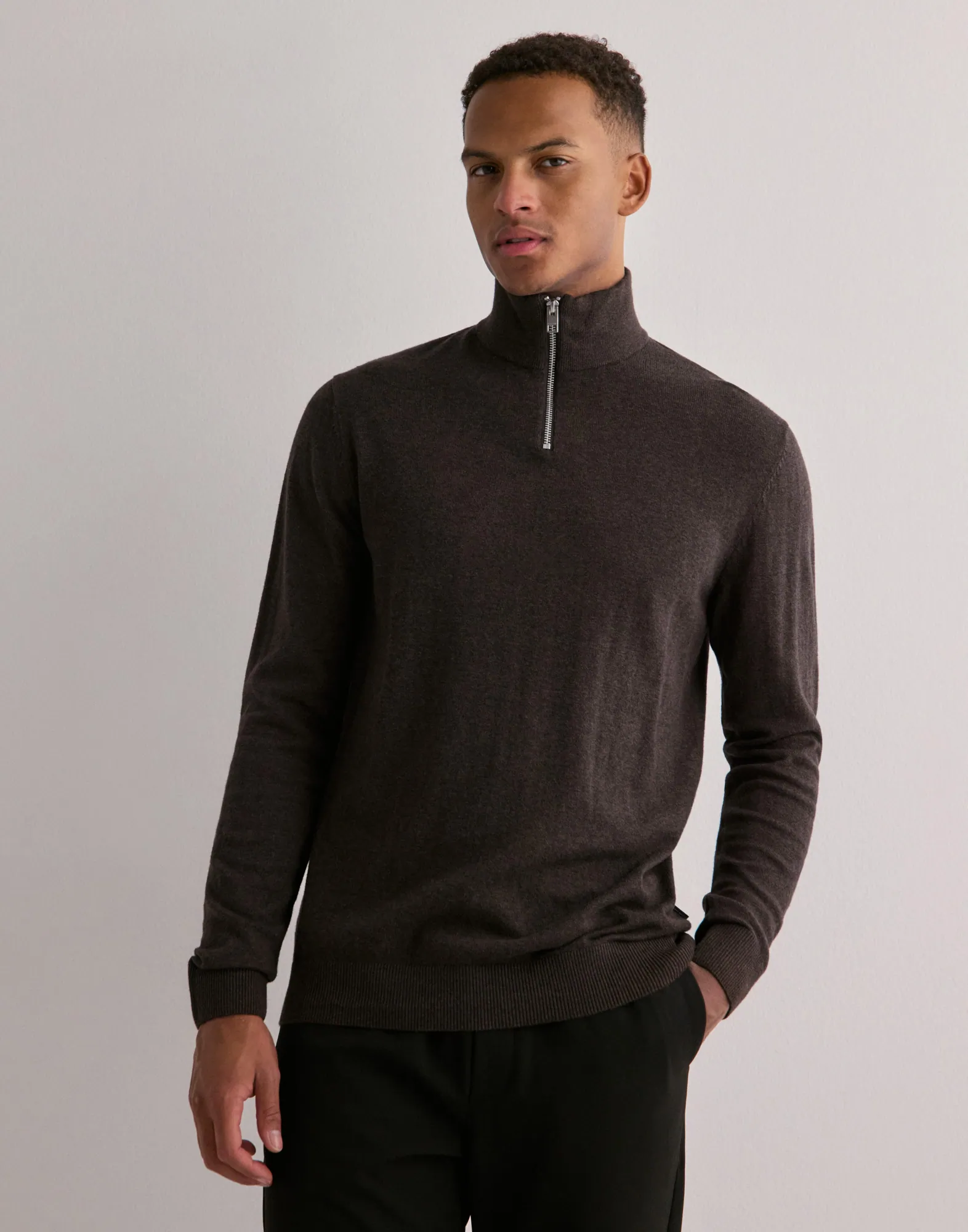 JJEEMIL KNIT HALF ZIP NOOS