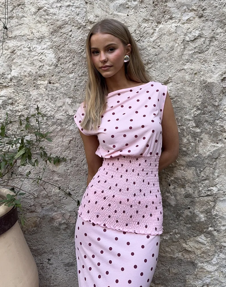 Buy Nelly Cute Sheer Smock Top - Spotted | Nelly.com