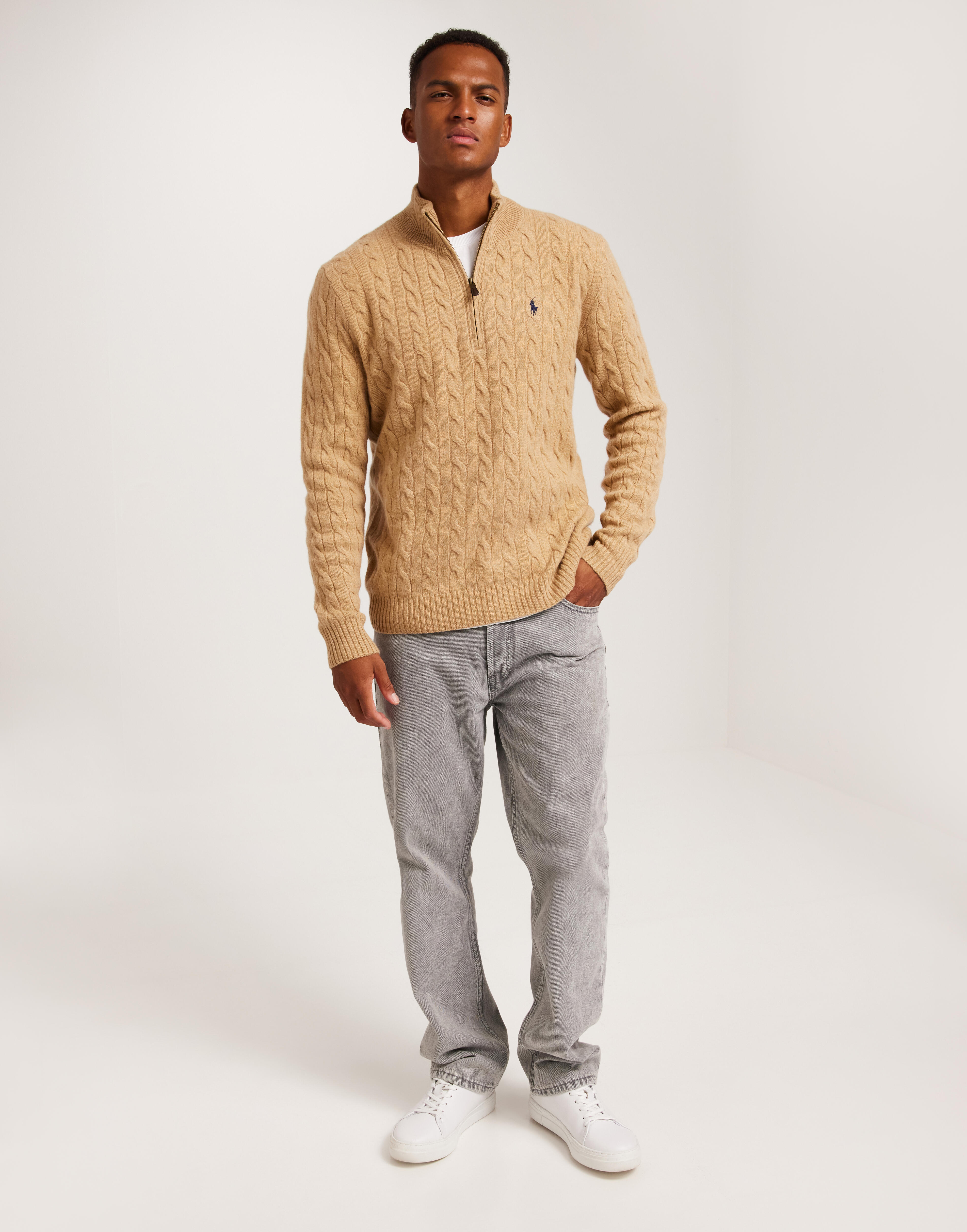 パーカー・フーディ Ralph Lauren LSCABLEHZPP-LONG SLEEVE-PULLOVER Polo Ralph Lauren LSCABLEHZPP-LONG SLEEVE-PULLOVER | Brown