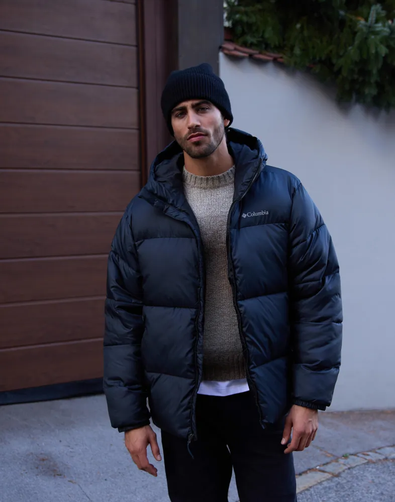 Veste Columbia Puffect 2 Homme - Noire, Matelassée à Capuche, Nylon, Taille Non Spécifiée