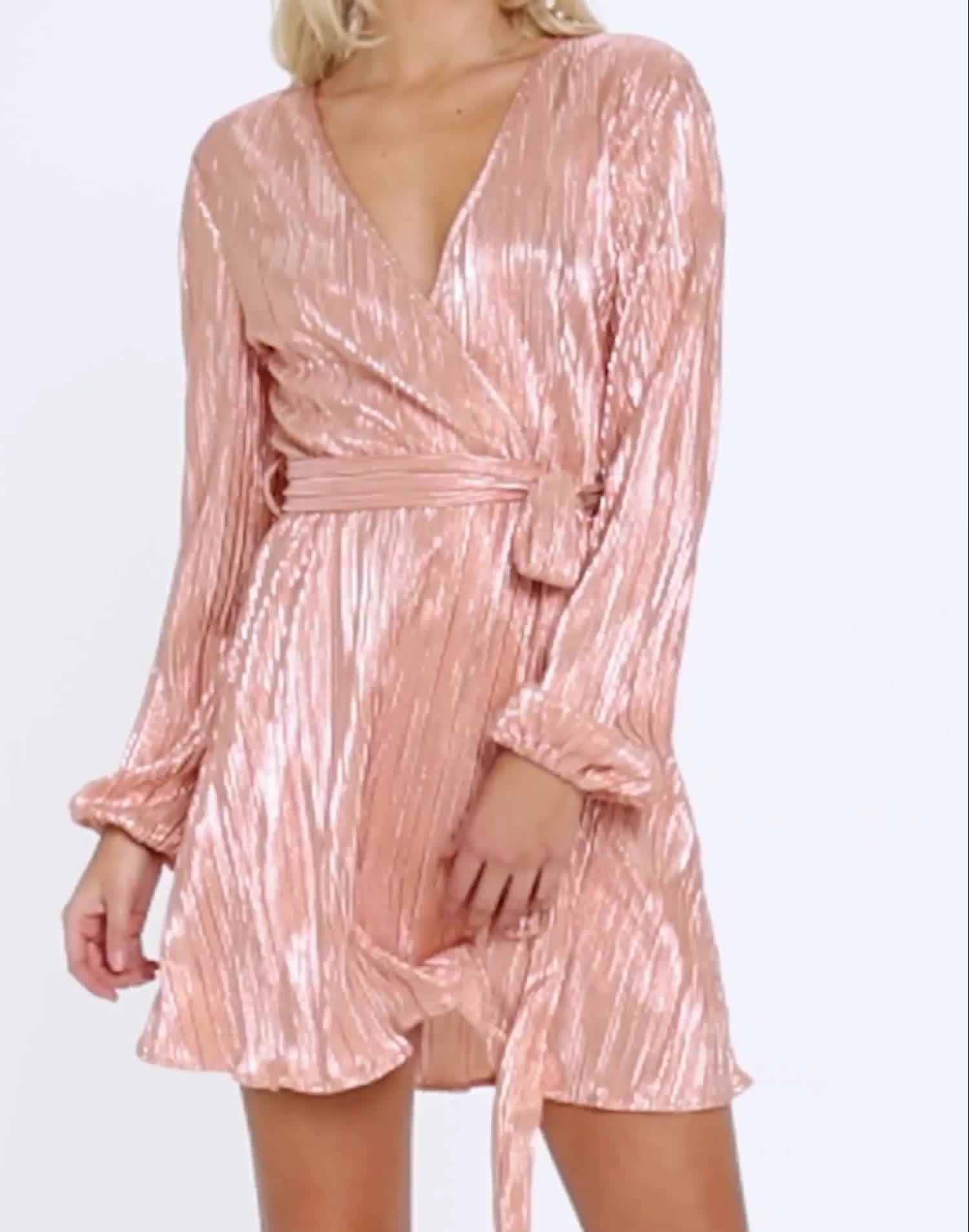 Buy Bardot BELLISSA PLEAT DRESS - Blush | Nelly.com