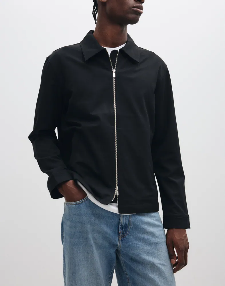 Slmregular Finn Zip Jacket Noos Overshirts
