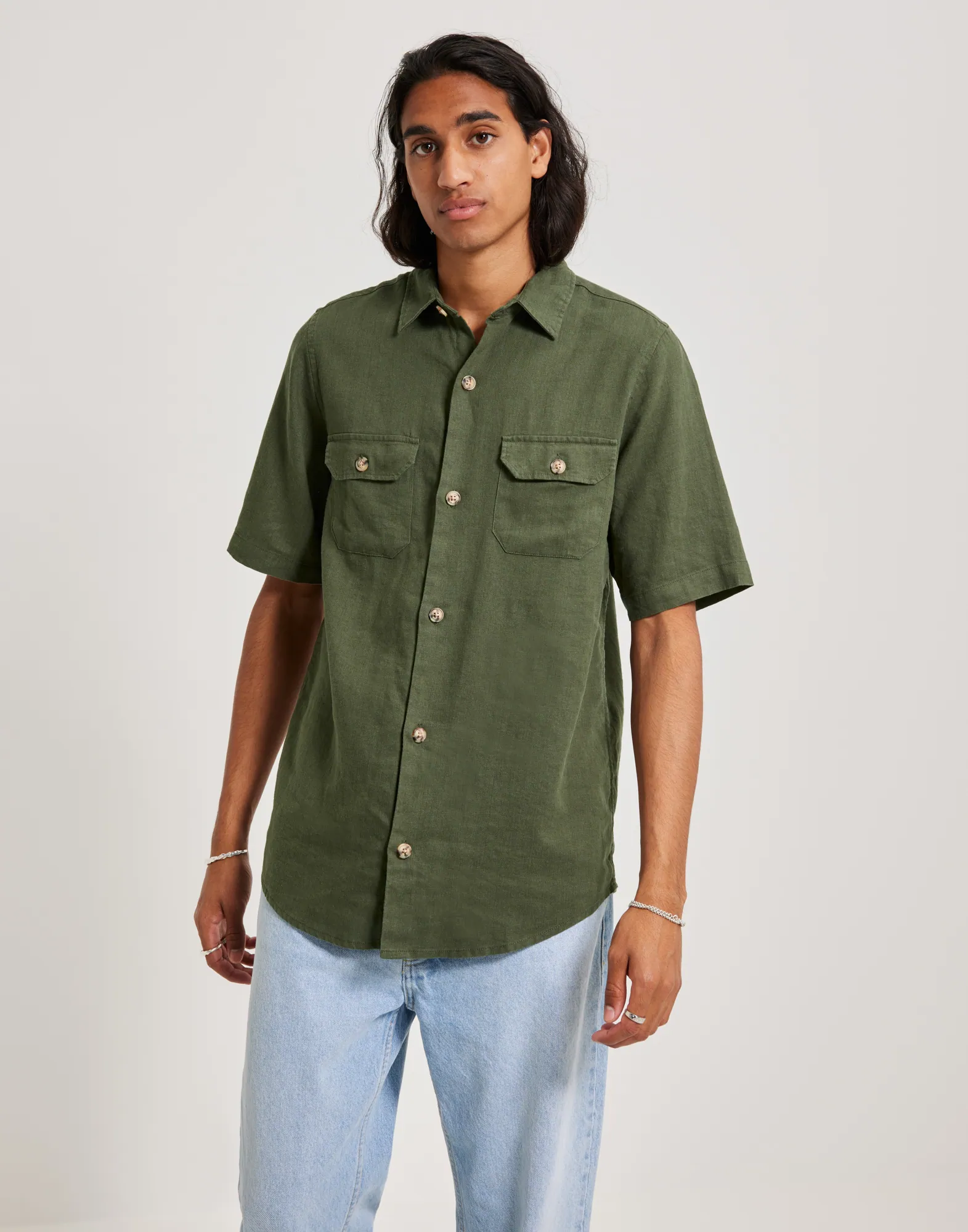 DP RAVA LINEN SS SHIRT