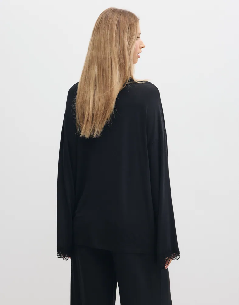 Nelly Beautiful Lace Robe koftor & cardigans dam – bild 3