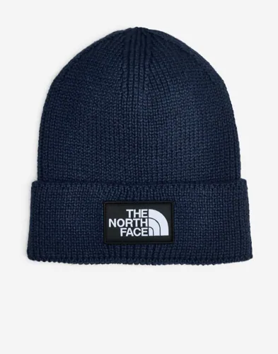 The North Face Tnf Logo Box Cuffed Beanie Mössor Blå