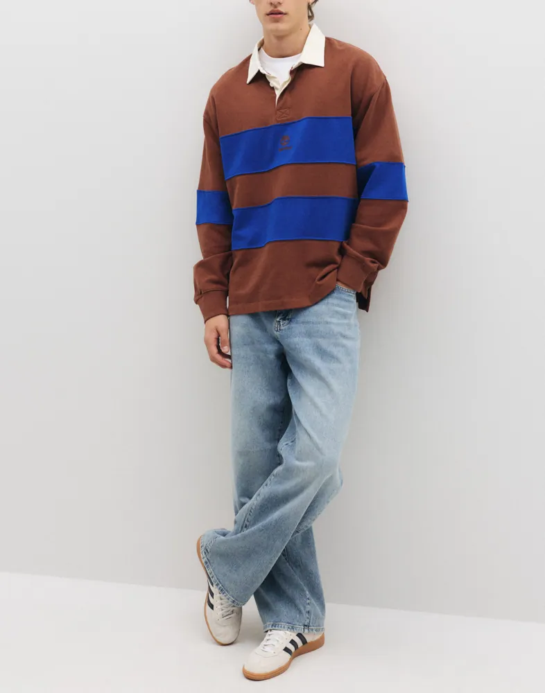 TIMBERLAND Long Sleeve Rugby Polo Lb Swea Långärmad piké pikéer herr – bild 2