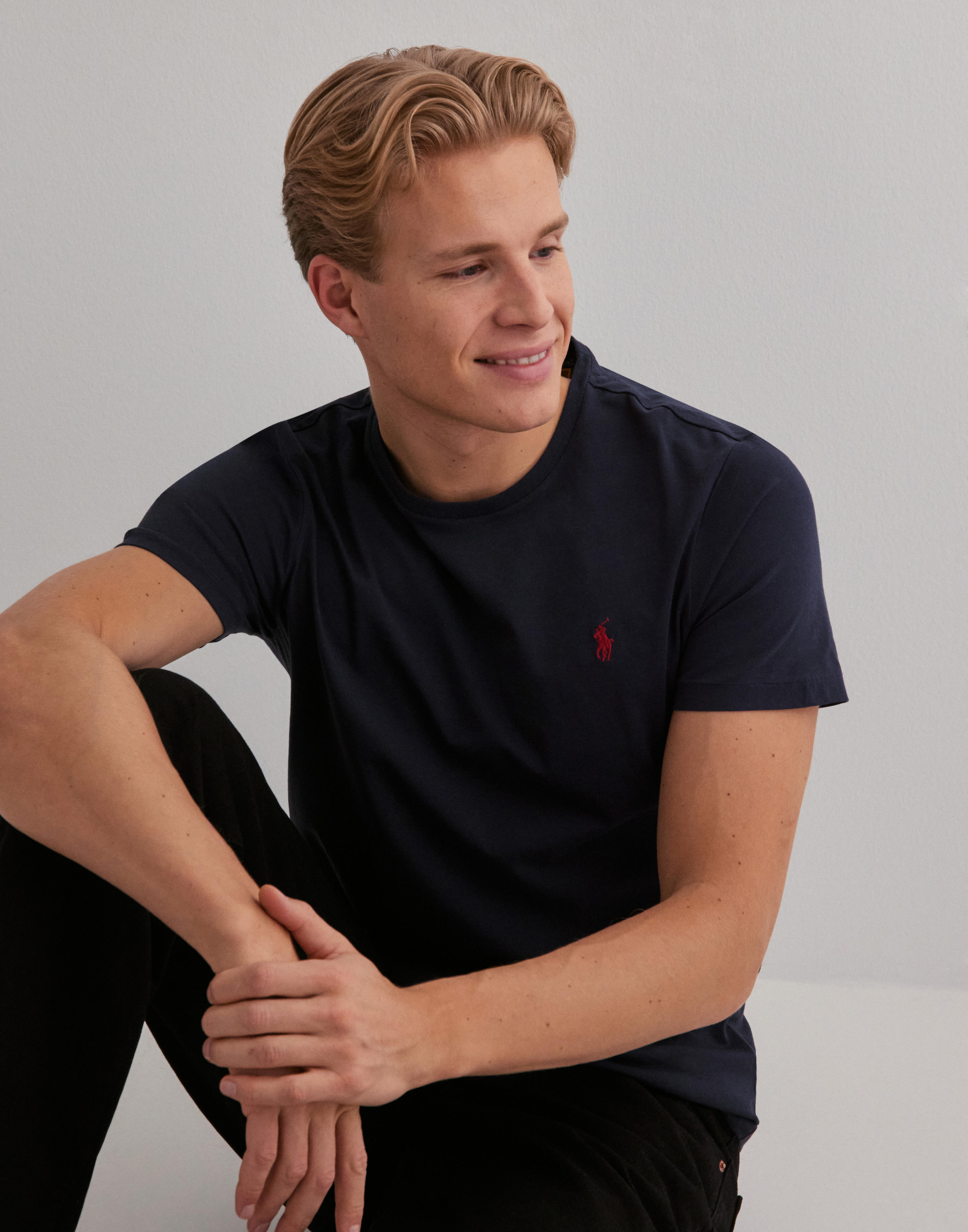 Polo Ralph Lauren Custom Slim Fit Jersey Cr Kortærmede t-shirts Blå