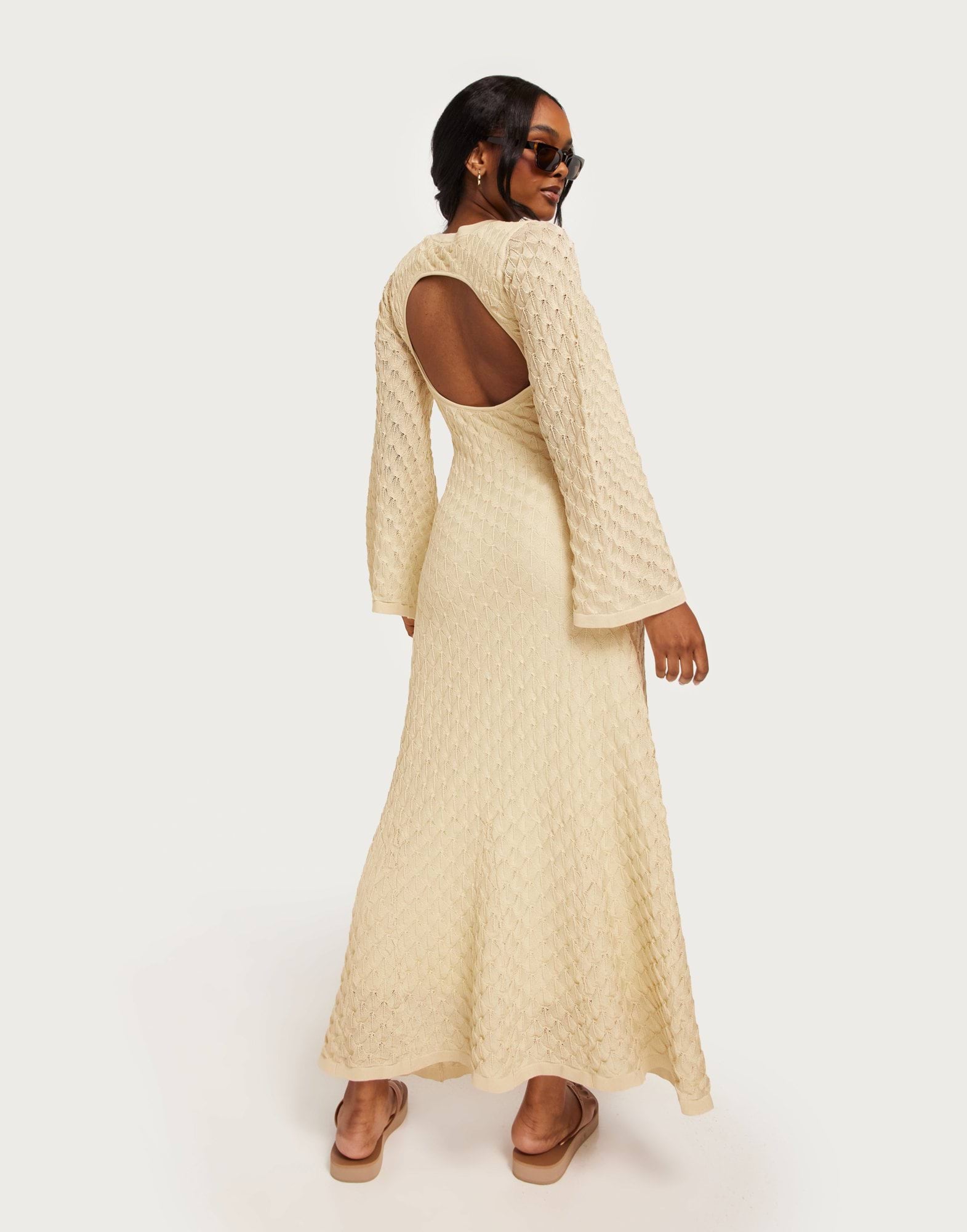 Alaine open back knitted dress