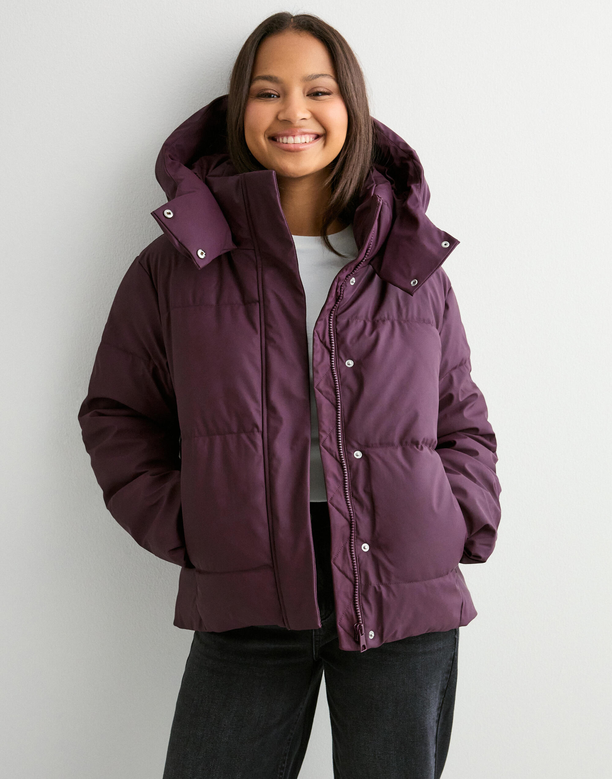 ジャケット・アウター Berry Buy Vero Moda VMGRETAKYLIE SHORT COATED JACKET NO - Winetasting