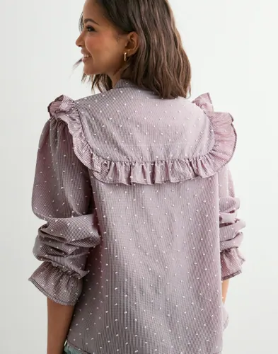 PIECES Pcjennya Ls Shirt Wvn blusar dam – bild 3