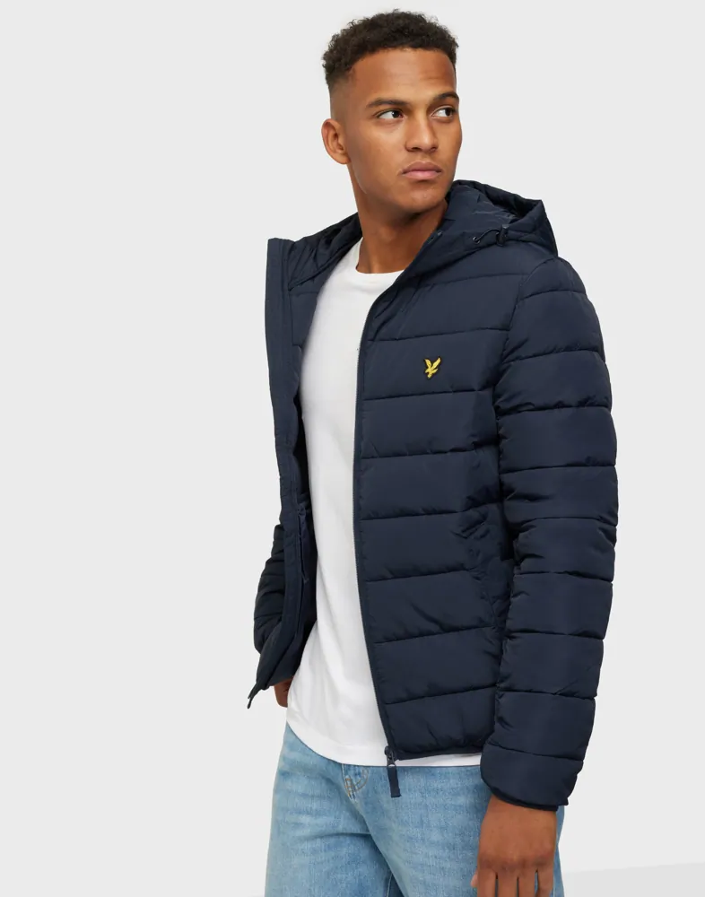 Buy Lyle Scott Lightweight Puffer Jacket Dark Navy NLYMAN
