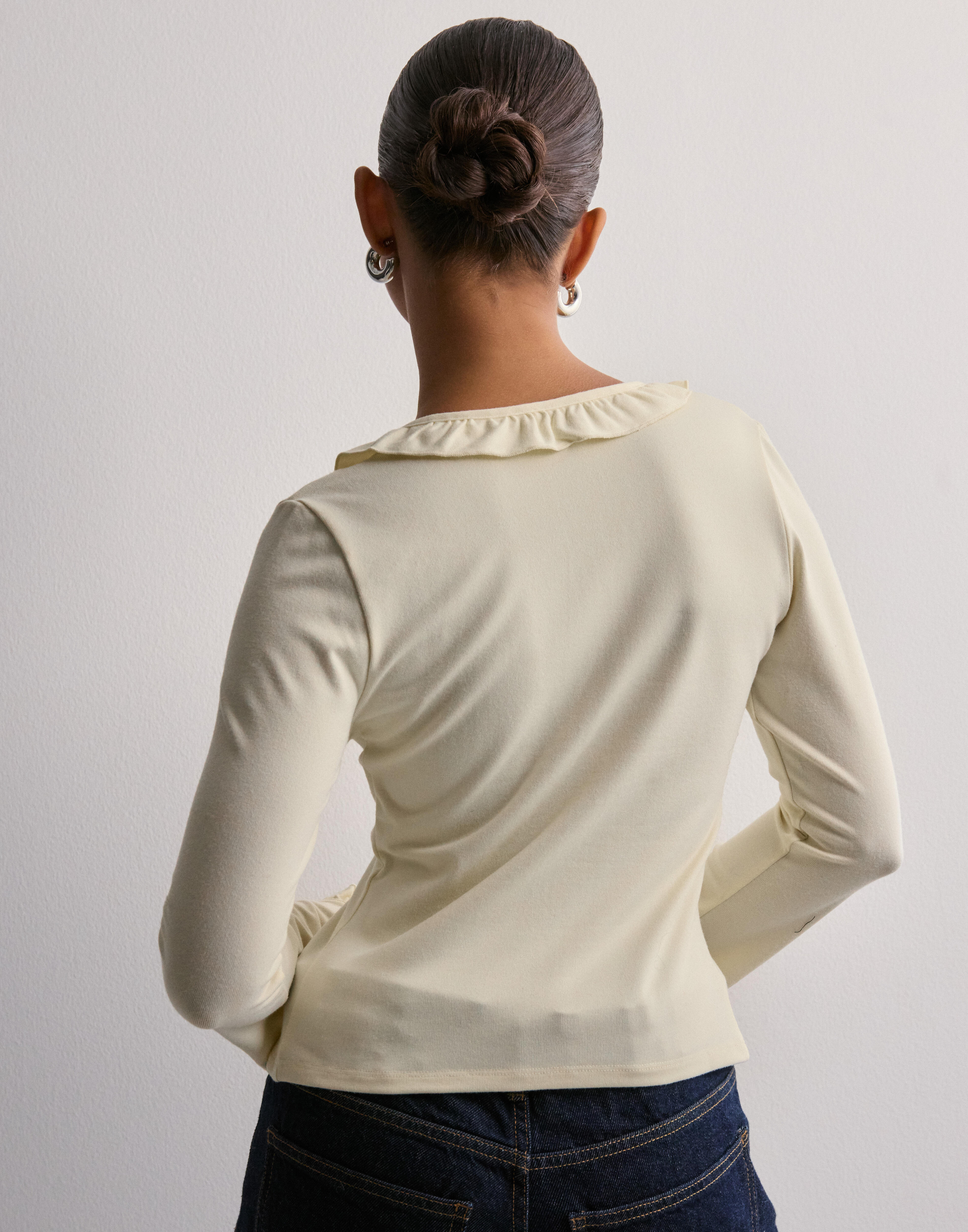 Buy Gina Tricot Frill top - Tofu | Nelly.com
