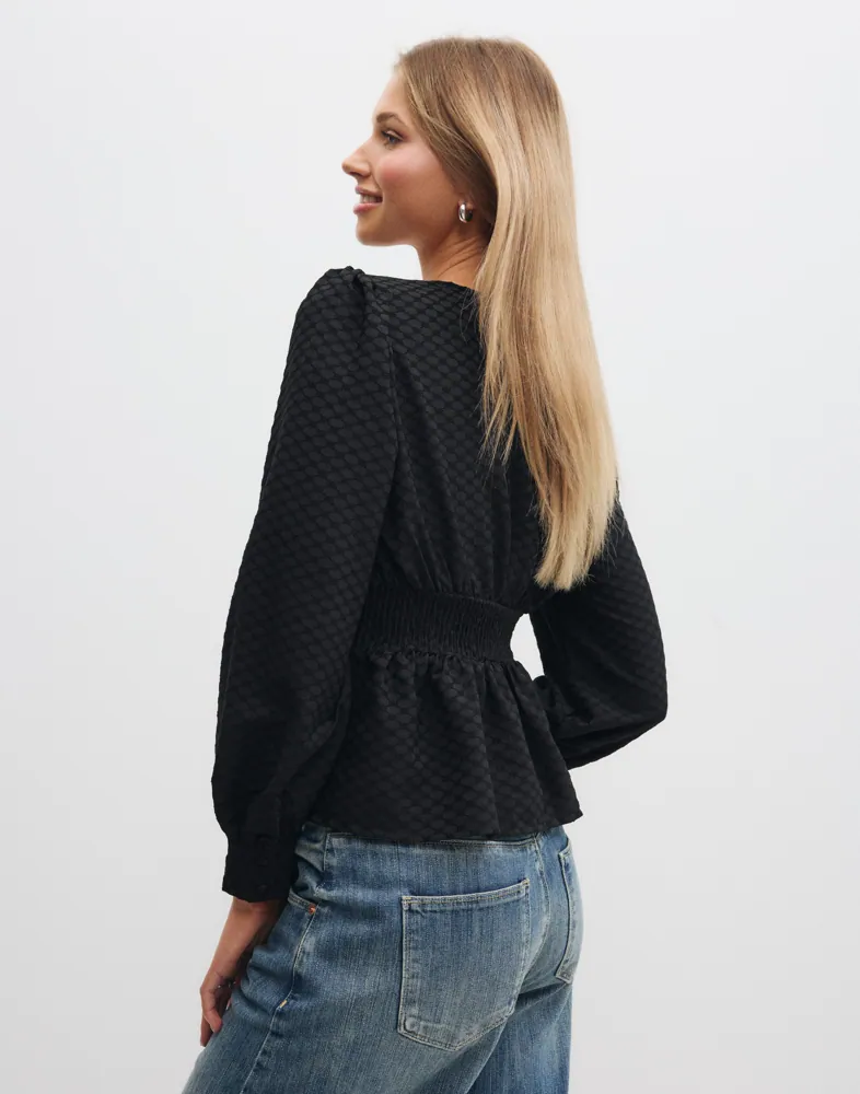 VERO MODA Vmaugusta Ls Button Top Wvn skjortor & blusar dam – bild 2