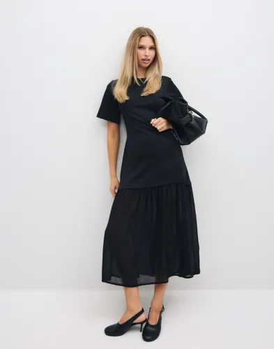 Vmbrenda 2/4 O-Neck Ankle Dress Jrs