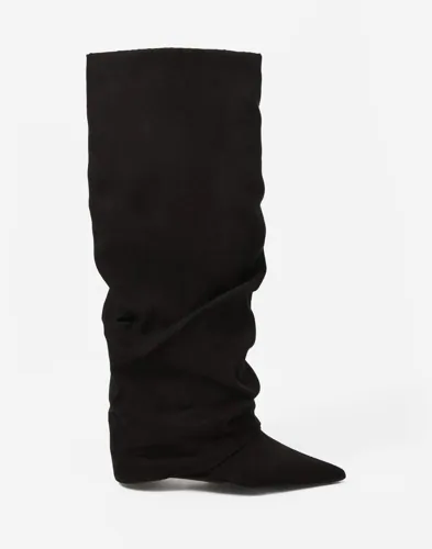 Nelly - Svart - Folded Shaft Boot