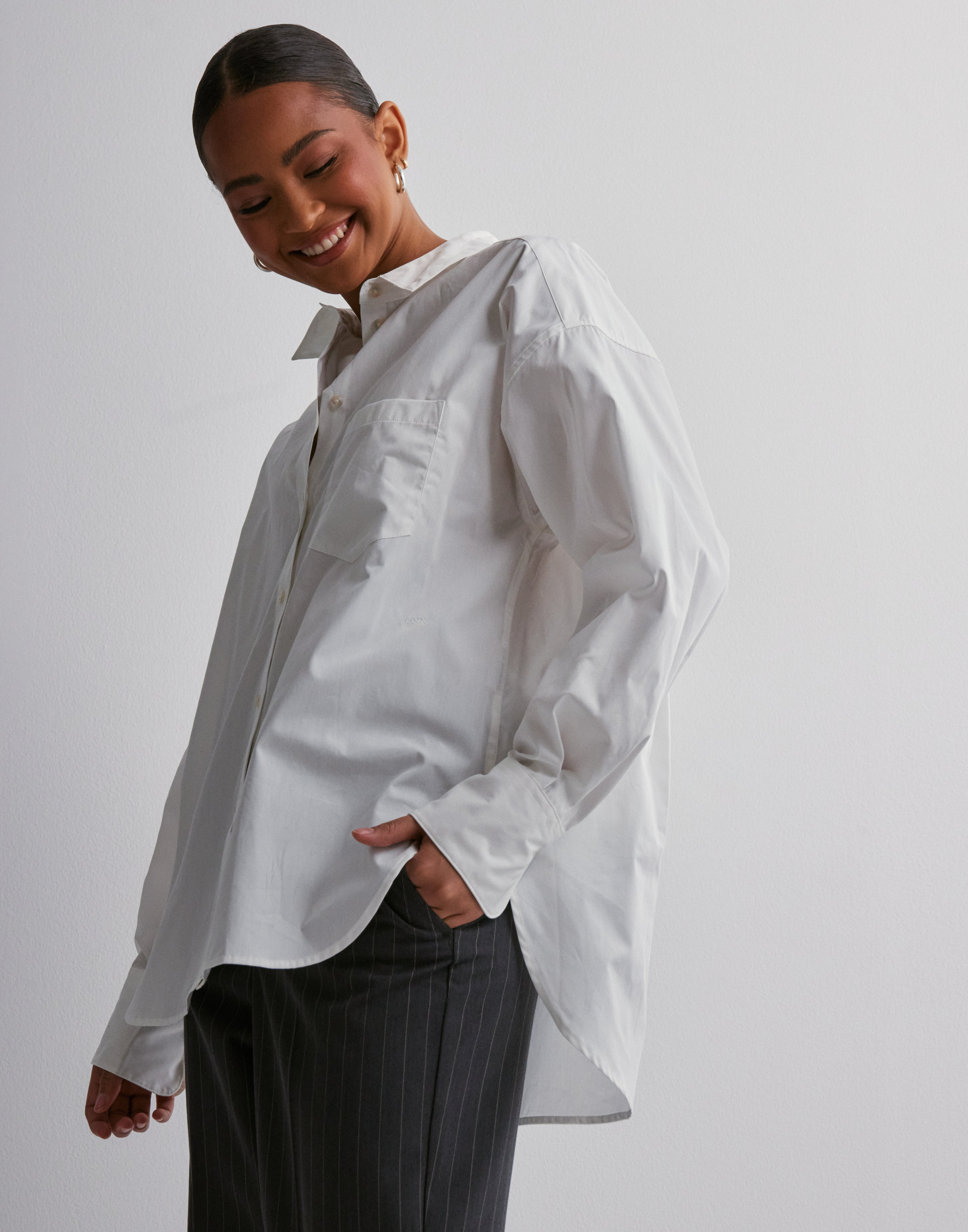  ホワイトシャツ JMP64 Buy JJXX JXJAMIE LS RELAXED POPLIN SHIRT WVN - White | Nelly.com