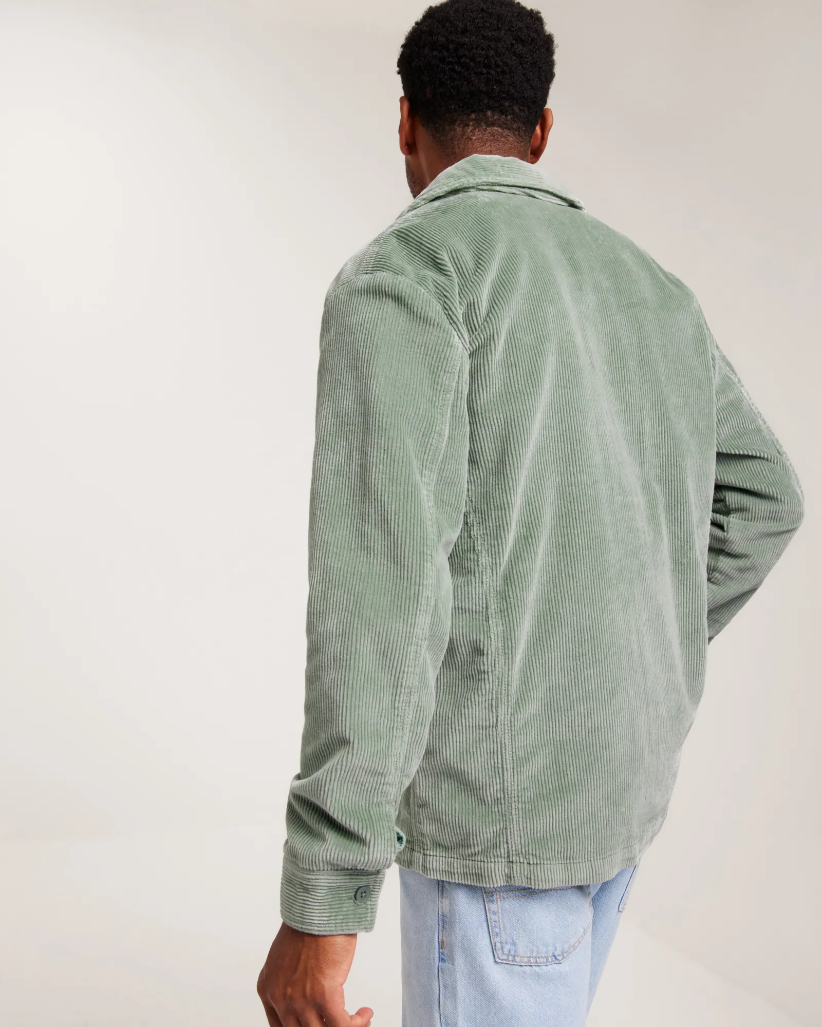 Stretched 8-wales corduroy overshirt - GOTS/Vegan