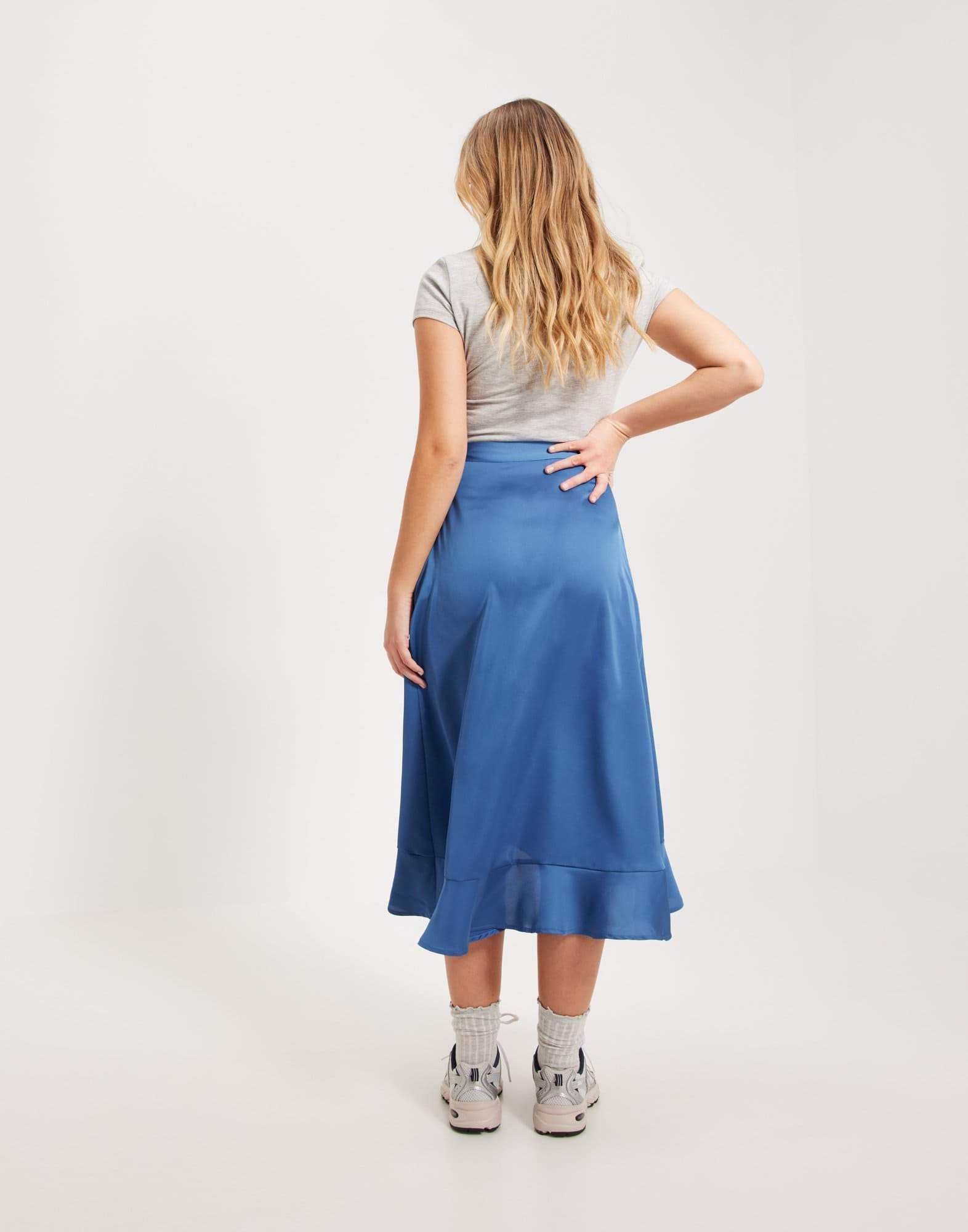 VIELLETTE WRAP HW SKIRT/SU - NOOS