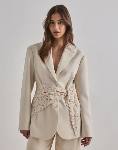 Vero Moda - Hvid - Awkatrin Lace Scarf