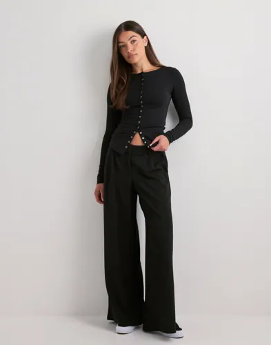 Nelly Keep It Up Wide Leg Pants cargobyxor dam – bild 2
