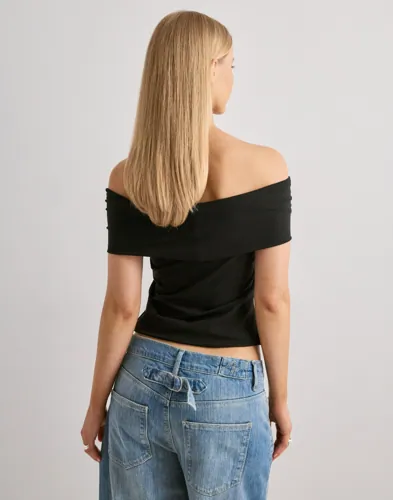 PIECES Pcgeorgina Ss Off Shoulder Top Jrs toppar dam – bild 2