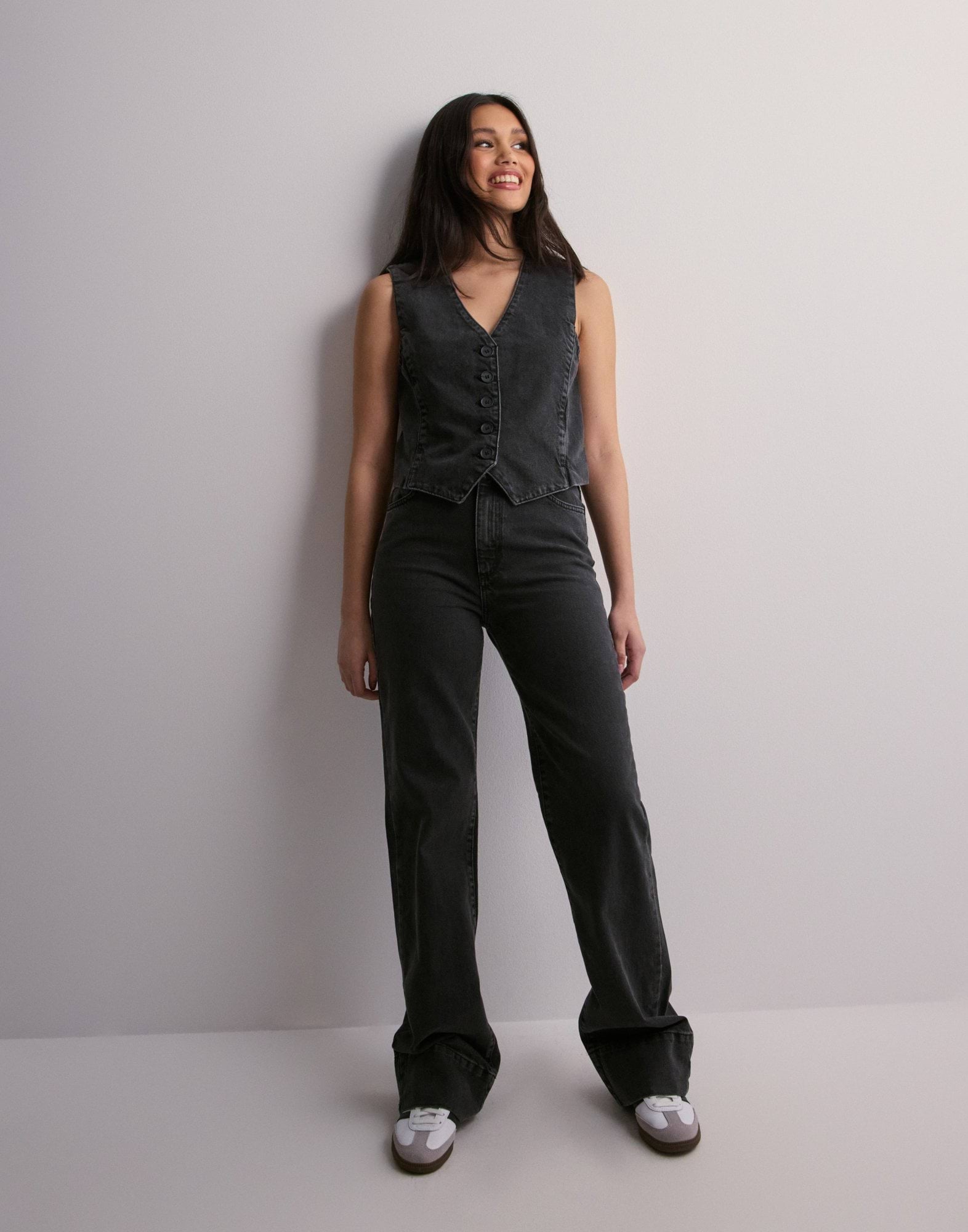 Onlhope Hw Wide Fold Up Dnm Medium Blue Denim