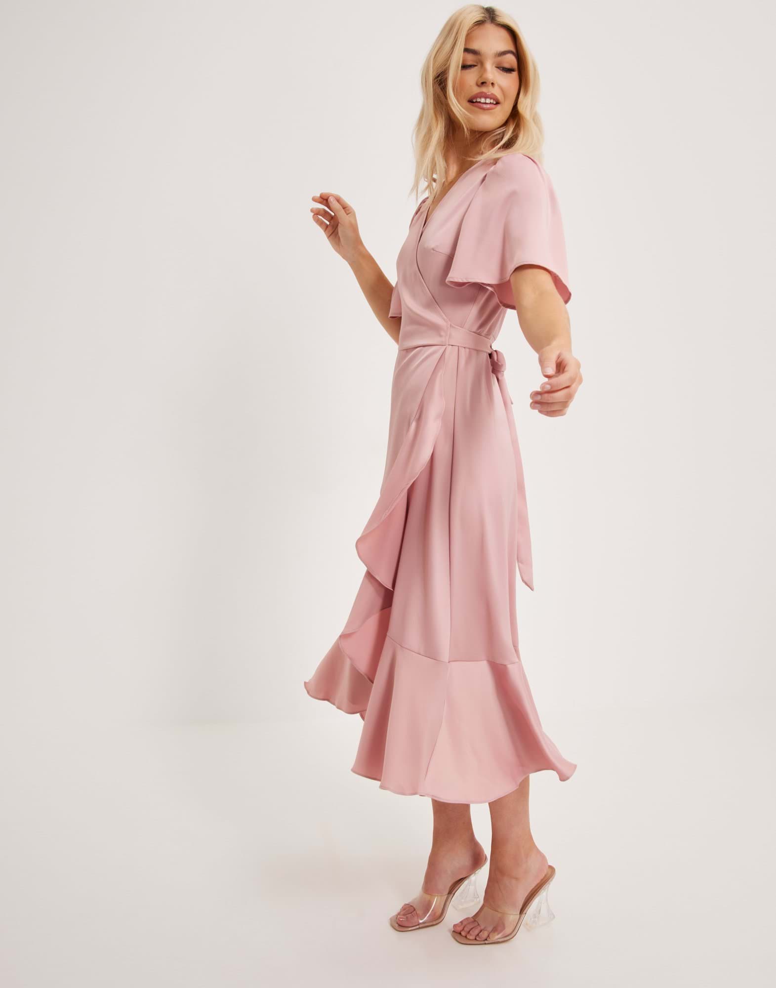 YASTHEA 2/4 MIDI WRAP DRESS S. NOOS