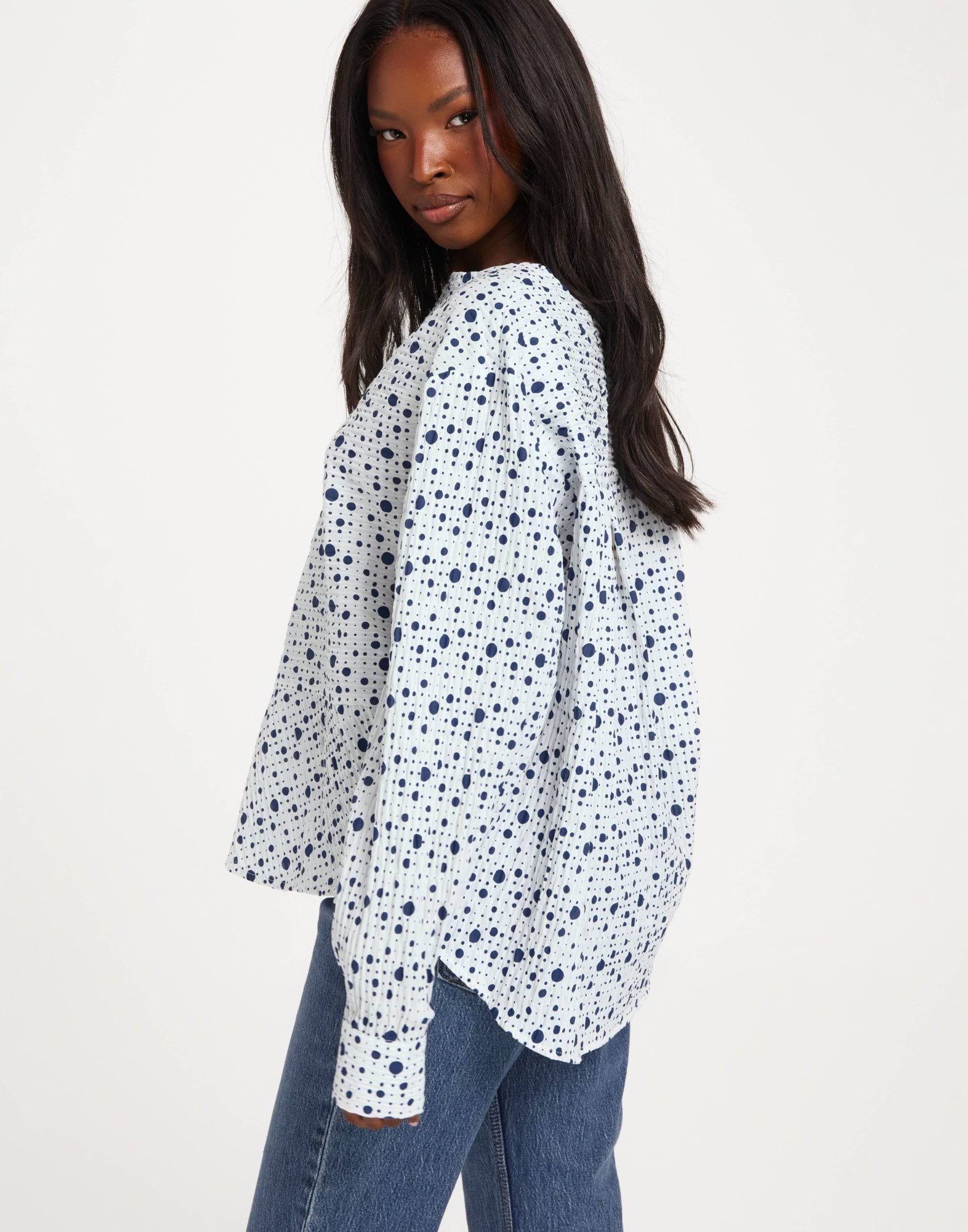 Crinckle Pop Fleur Shirt AOP