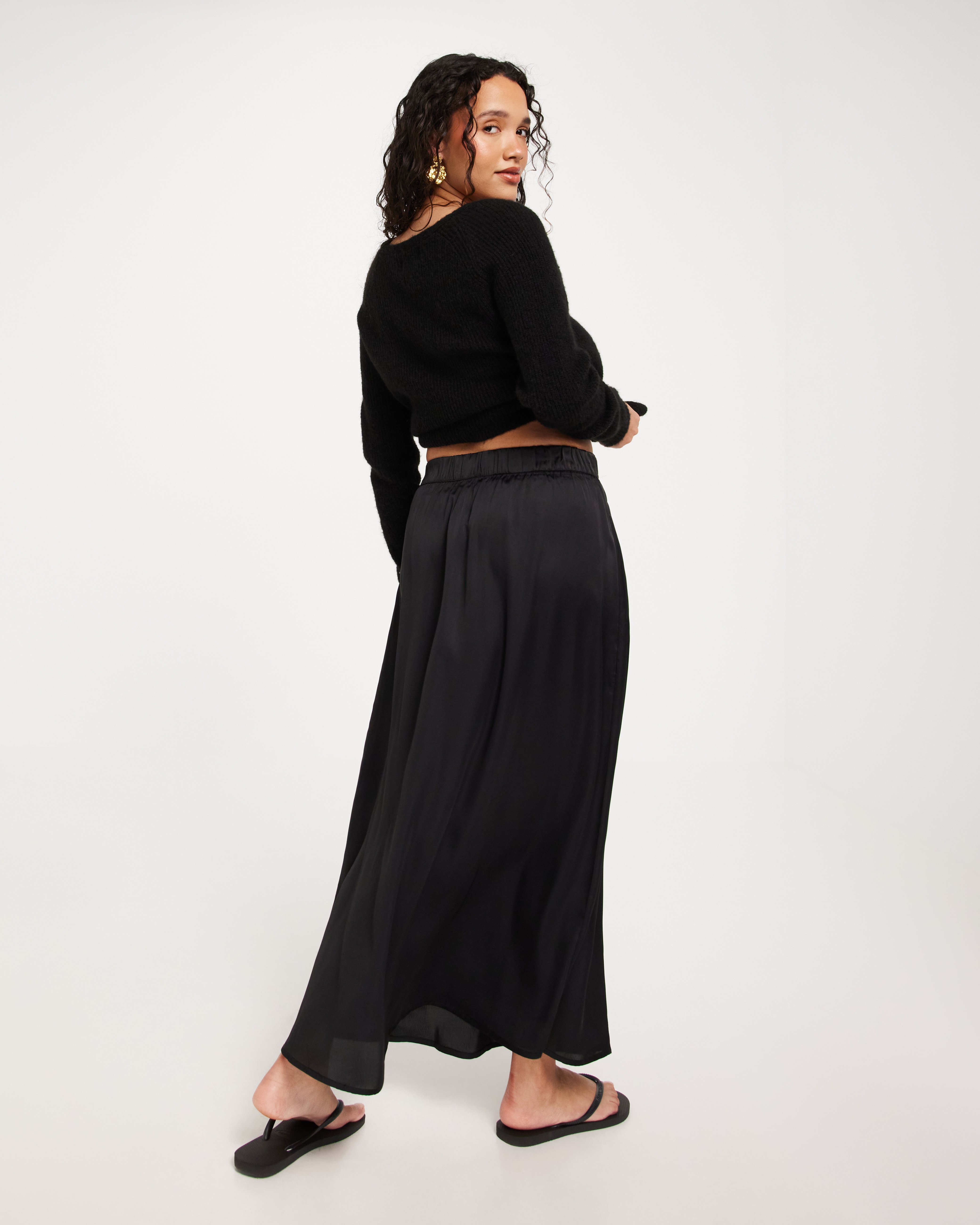 Vmmerle Lace Hw 7 8 Skirt Wvn Black