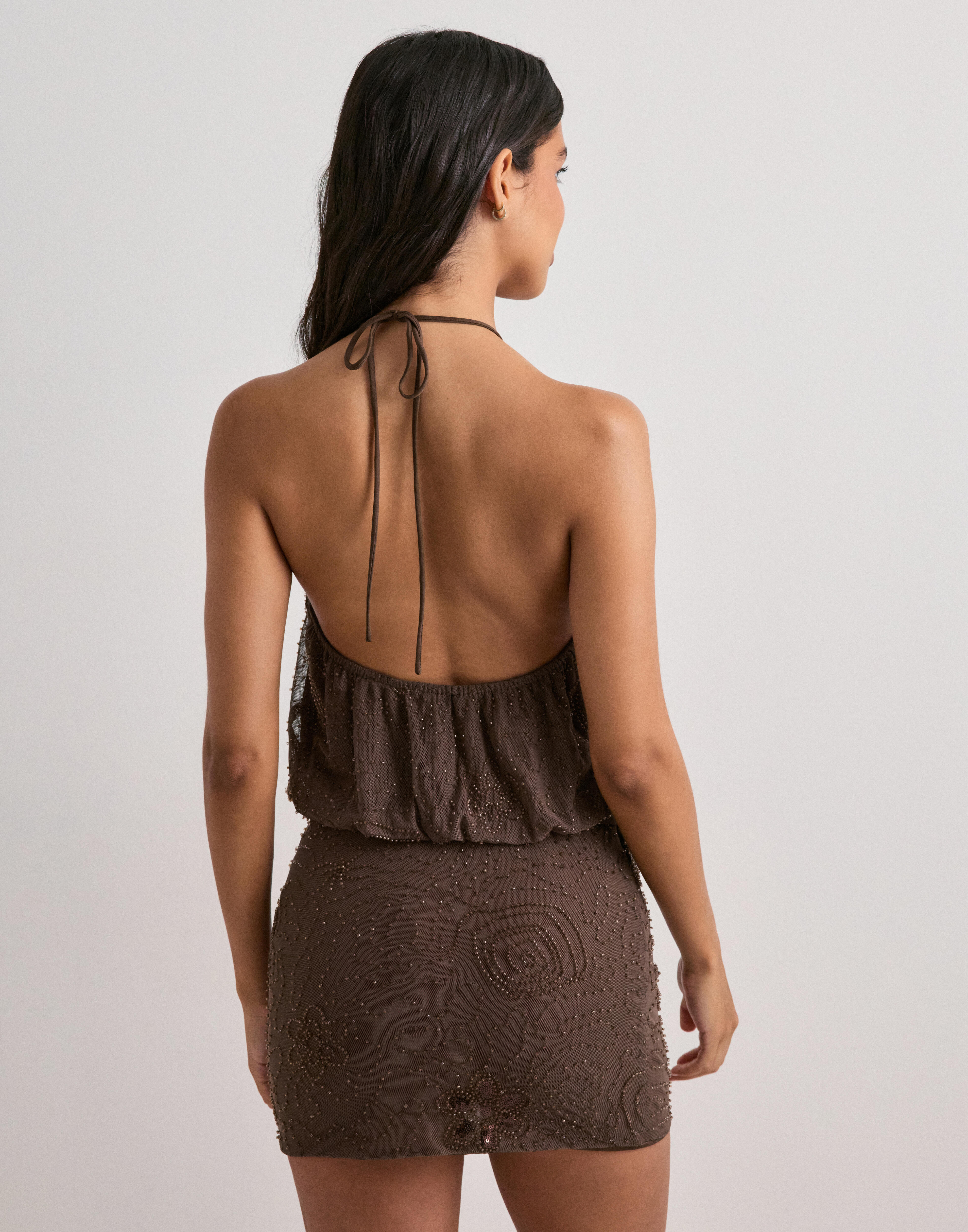 Buy Nelly Dazzling Tied Top - Brown | Nelly.com