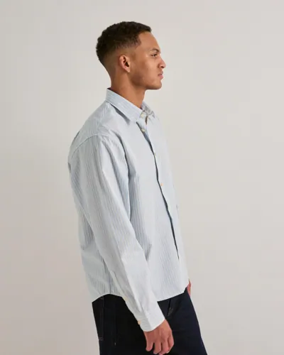 Selected Men Slhctmben Stripe Ls Shirt Skjortor herr – bild 2