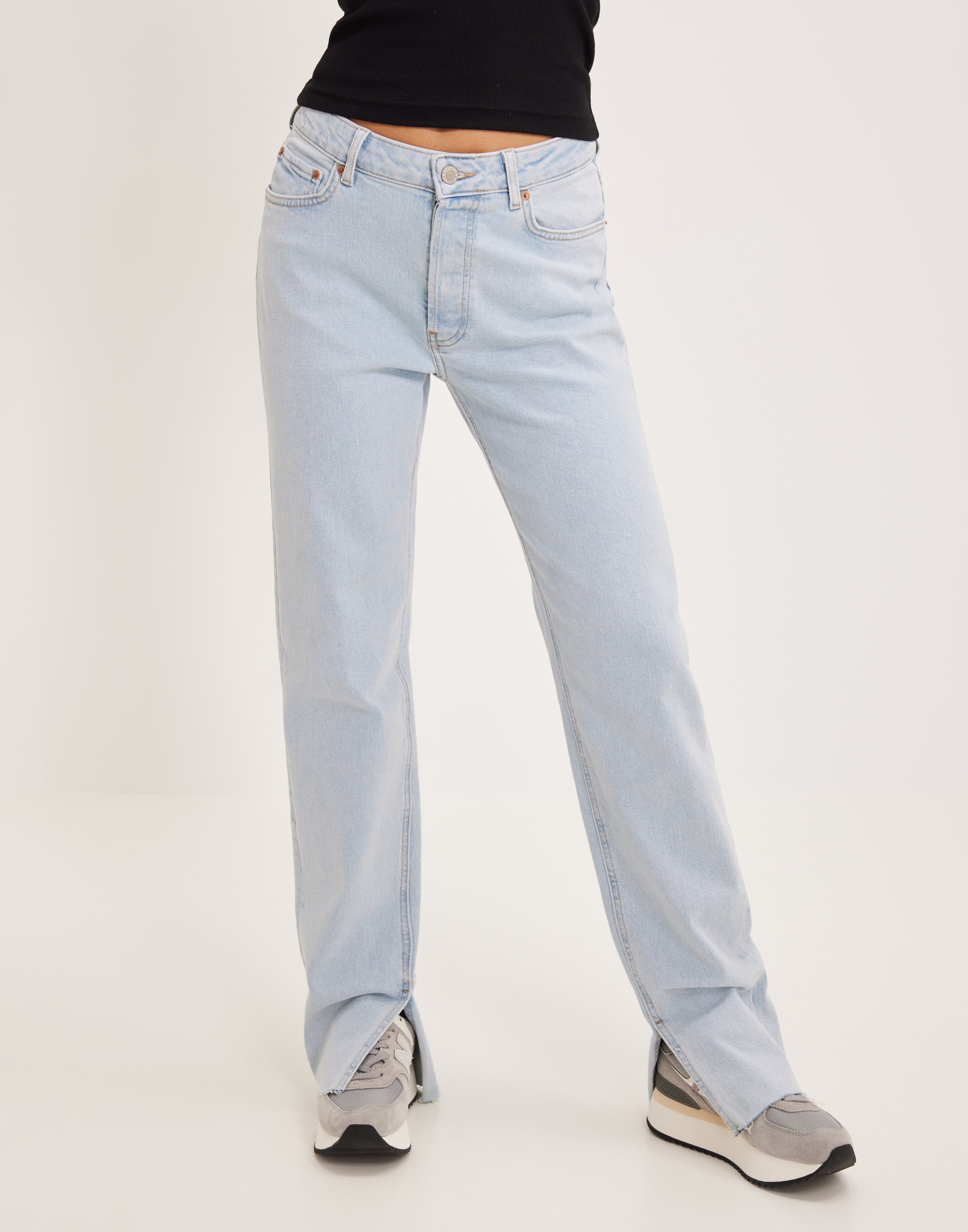 Buy JJXX JXSEOUL STRAIGHT LONG SLIT MW CC301 - Light Blue Denim