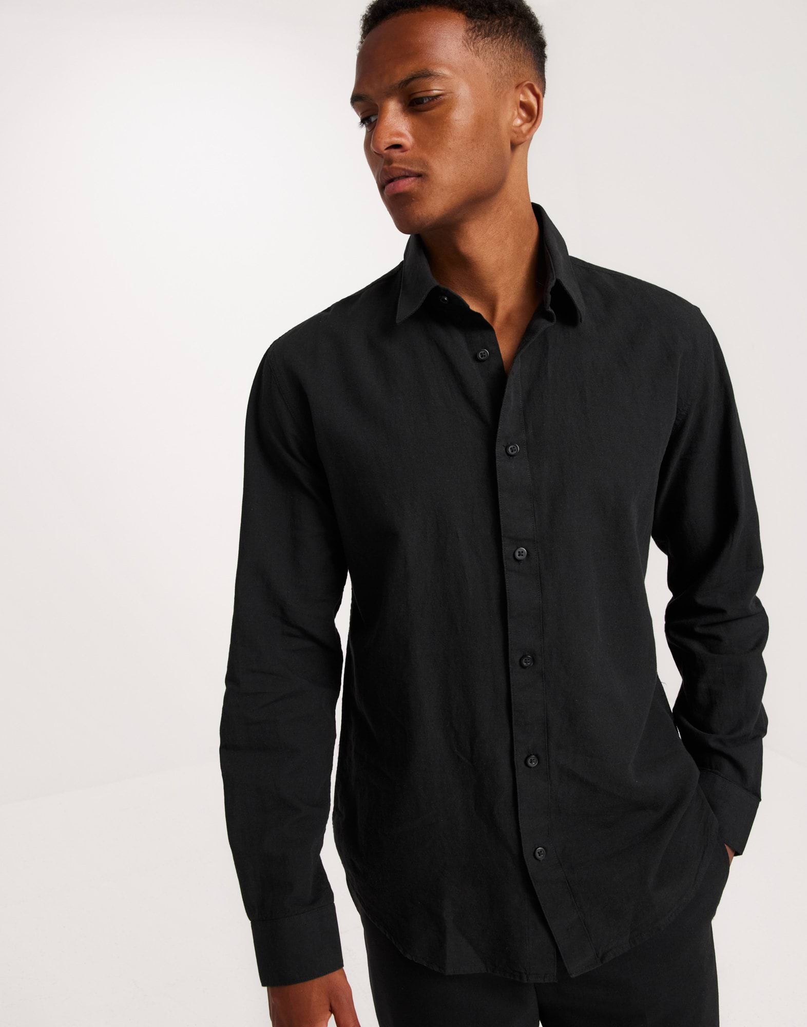 SLHREGNEW-LINEN SHIRT LS CLASSIC