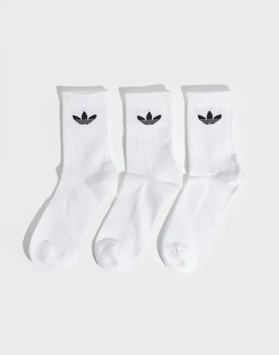 Adidas Originals vita strumpor i 3-pack för herr