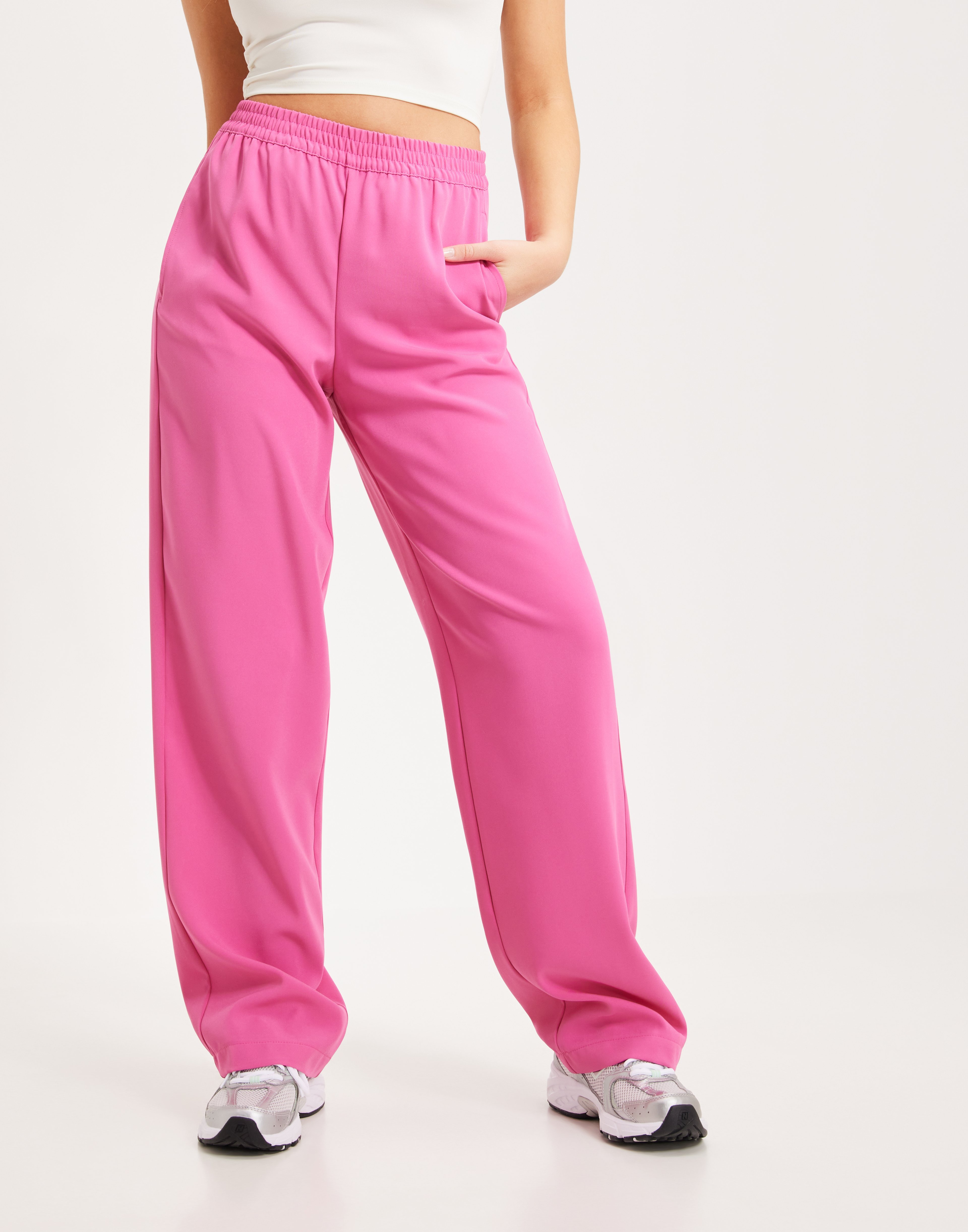 Buy JJXX JXPOPPY HW PANT PNT NOOS - Carmine Rose | Nelly.com