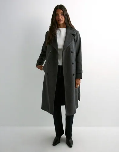 Vero Moda - Grå - Vmfortunevega AW23 Longtrenchcoat G