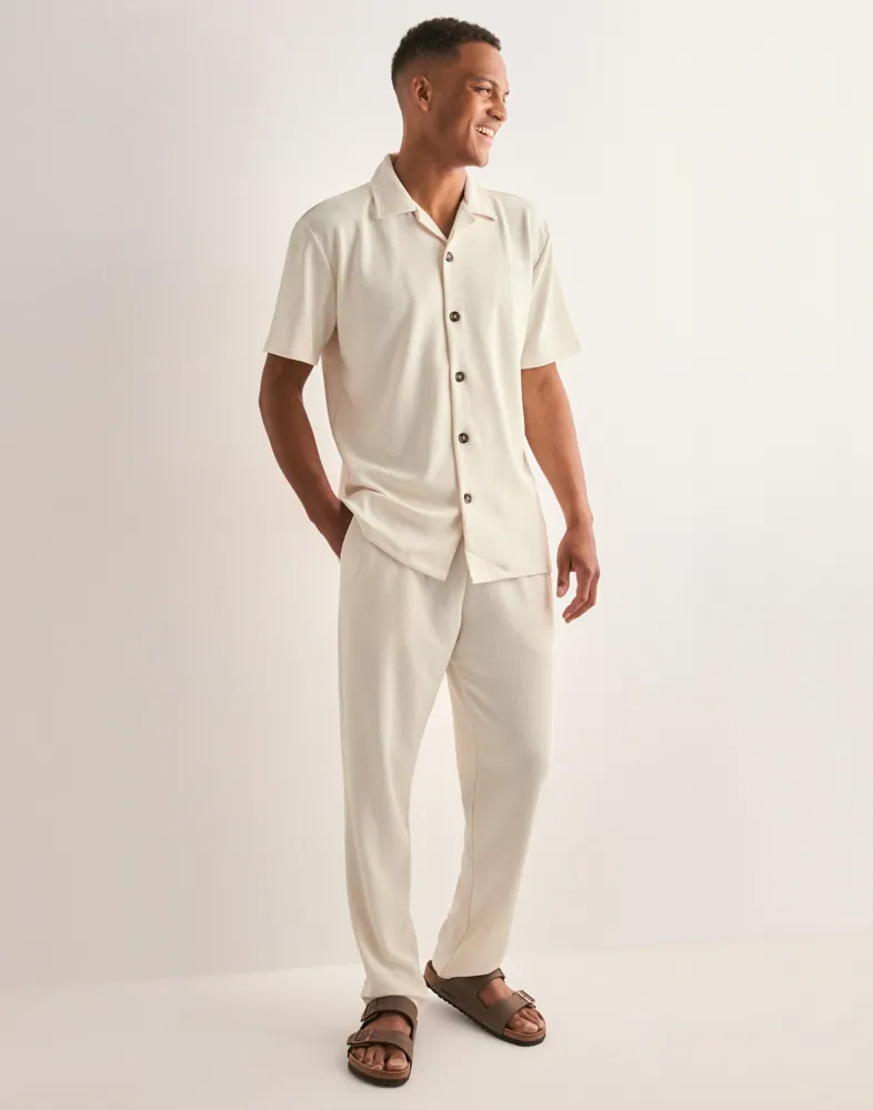 Selected Men SLHSTRAIGHT196-Plisse Trouser Ex Byxor herr – bild 3
