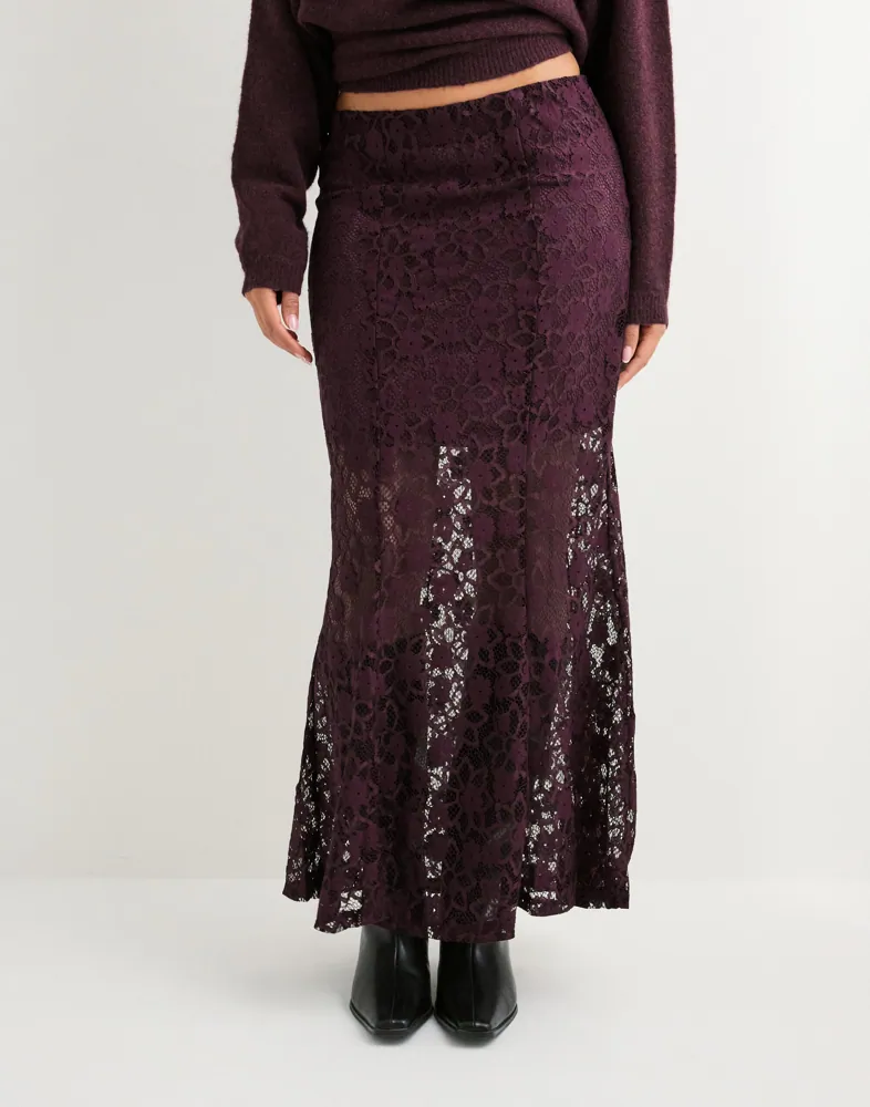 Vmmeta Lace Hw Ankle Skirt Wvn Ga
