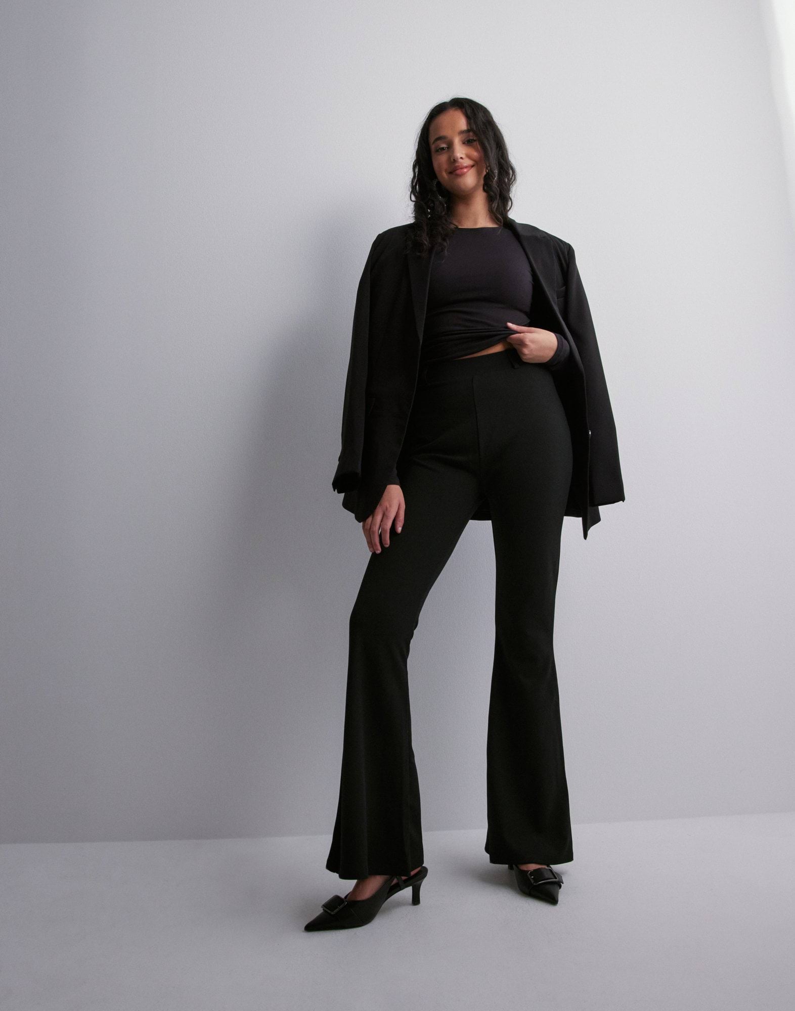 Flare Crepe Pants