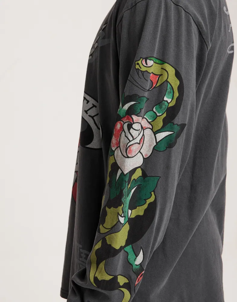 TRUE-TILL-ROSE-SNAKE LONGSLEEVE TEE