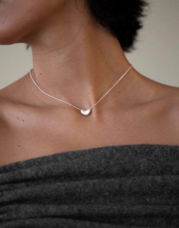 Brushed Bean Necklace